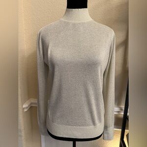 LOFT Elegant Cream Turtleneck Sweater